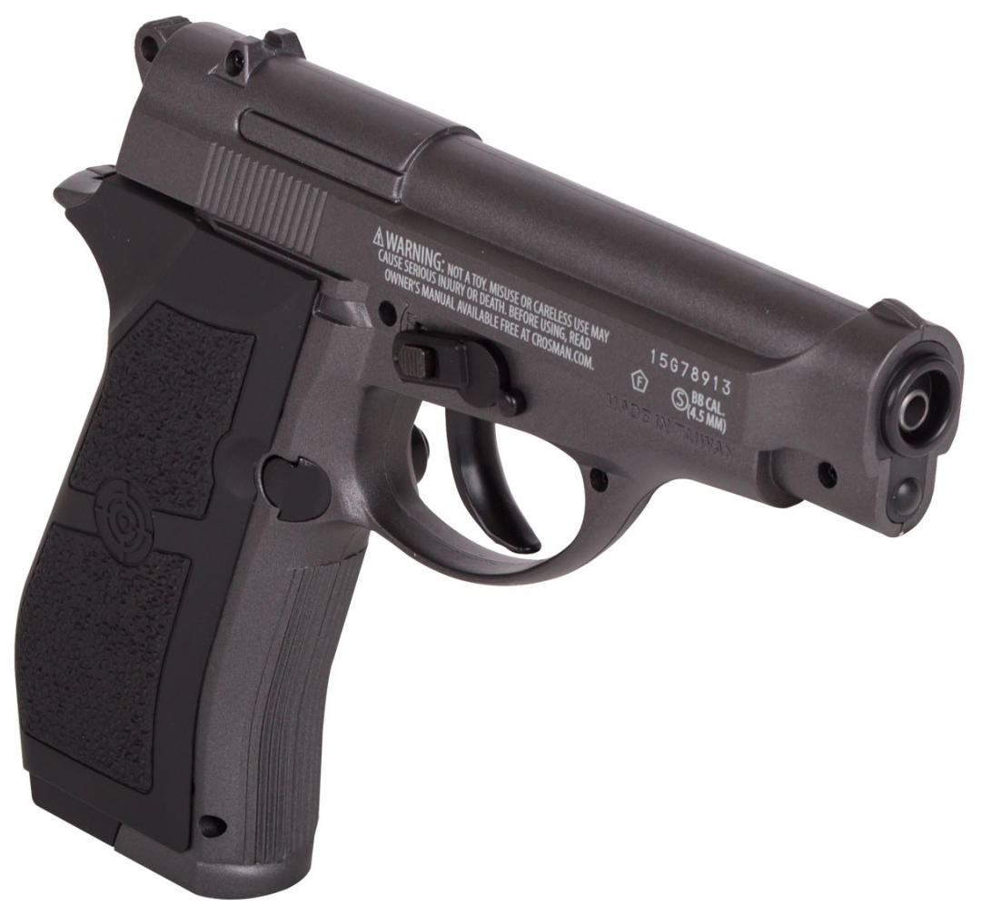 Crosman Full Metal CO2 Powered 0.177cal Airgun, Gray/Black